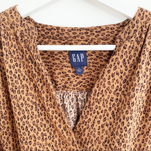 3/$25 GAP Leopard Print Dress - Size Medium - Picture 3 of 4